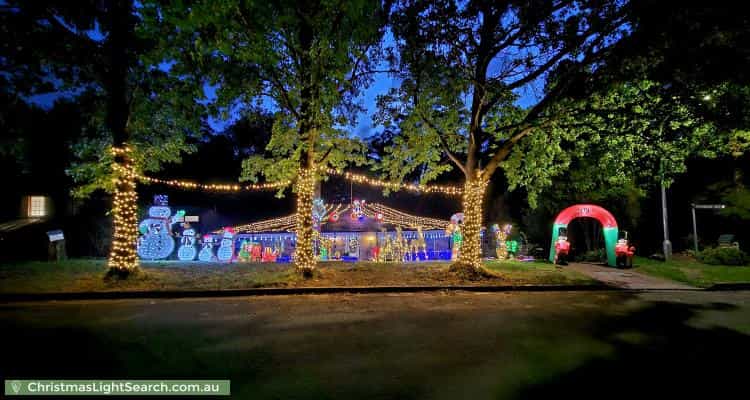 Christmas Light display at 12 Ashford Avenue, Castle Hill