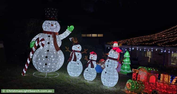 Christmas Light display at 12 Ashford Avenue, Castle Hill