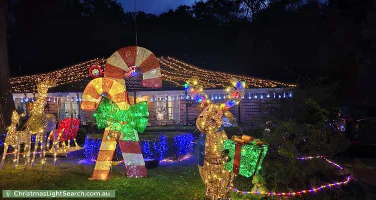 Christmas Light display at 12 Ashford Avenue, Castle Hill