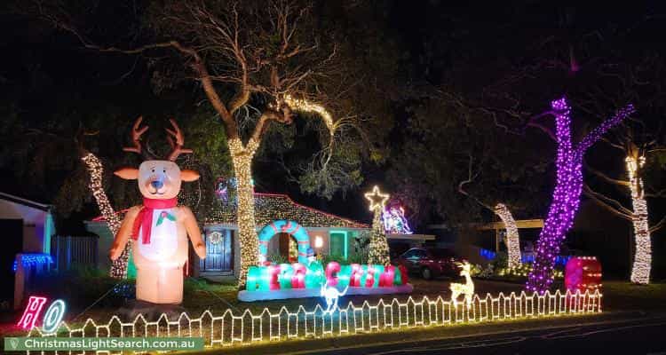 Christmas Light display at 39 Wyatt Street, Ocean Grove