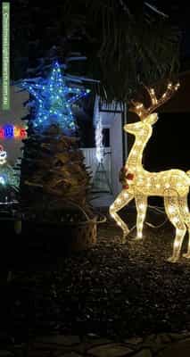 Christmas Light display at 8 Dashwood Retreat, Bonython