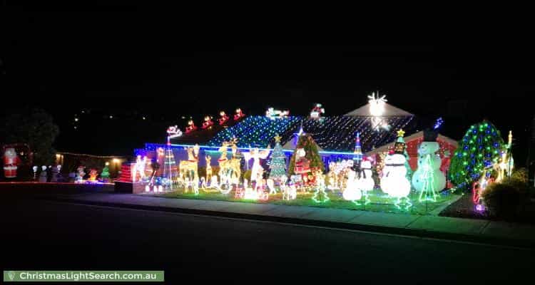 Christmas Light display at 6 Bechervaise Court, Greenwith