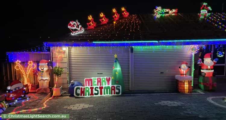 Christmas Light display at 6 Bechervaise Court, Greenwith