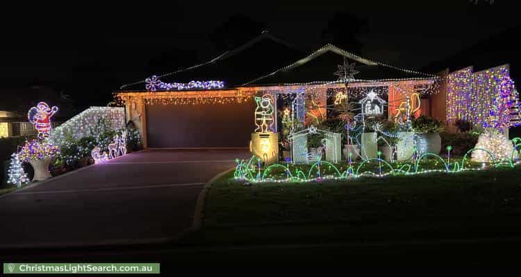 Christmas Light display at 22 Hinchinbrook Circuit, Forest Lake