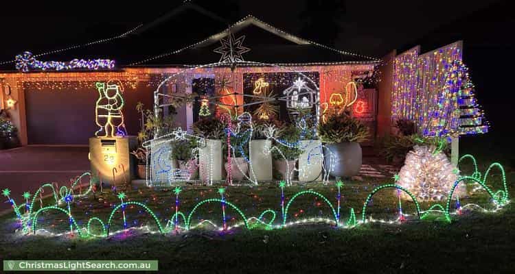 Christmas Light display at 22 Hinchinbrook Circuit, Forest Lake