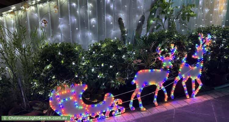 Christmas Light display at 22 Hinchinbrook Circuit, Forest Lake