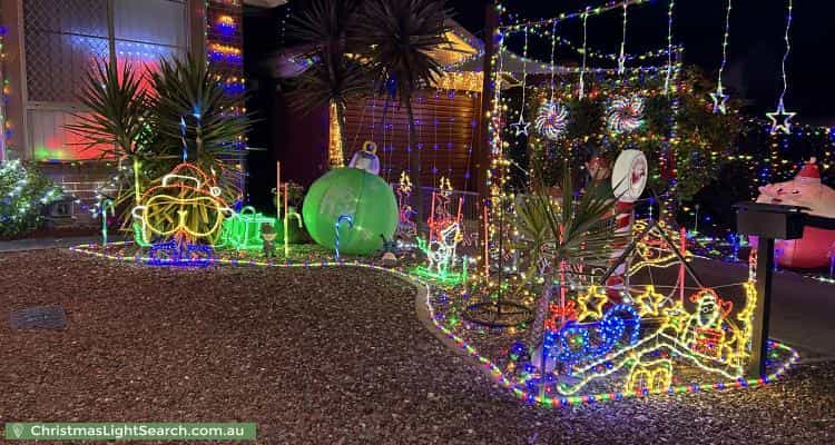 Christmas Light display at 6 Beela Place, Ngunnawal