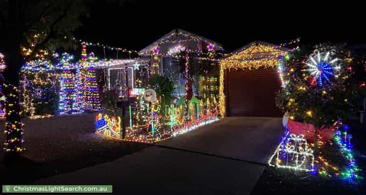 Christmas Light display at 6 Beela Place, Ngunnawal