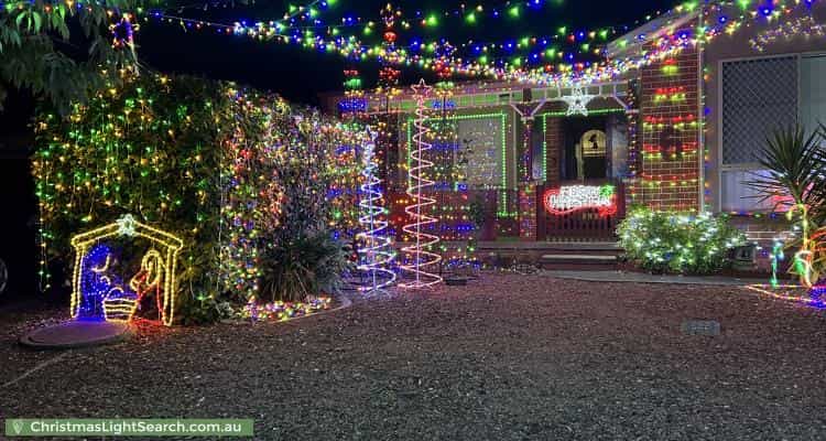 Christmas Light display at 6 Beela Place, Ngunnawal