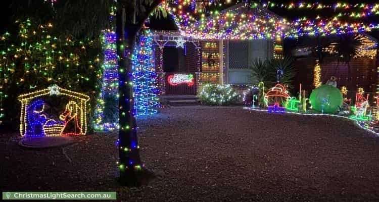 Christmas Light display at 6 Beela Place, Ngunnawal