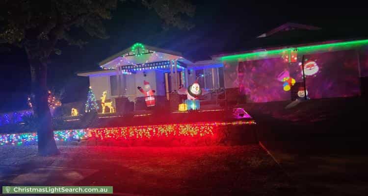 Christmas Light display at 25 Kohlhagen Street, Conder