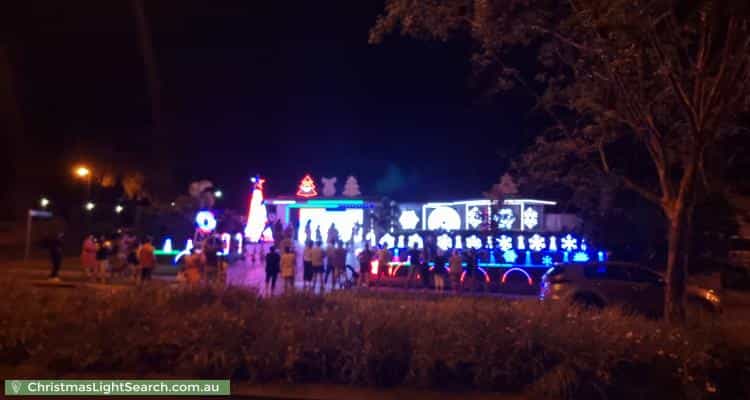 Christmas Light display at 99 Santa Monica Drive, Augustine Heights