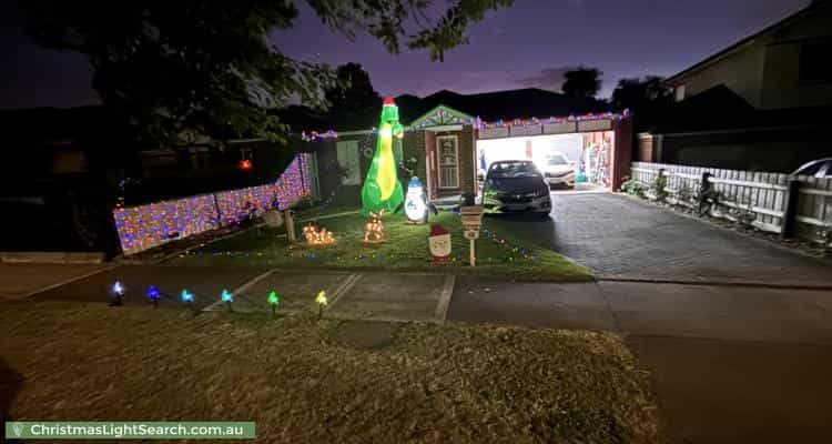 Christmas Light display at 15 John Fisher Drive, Berwick