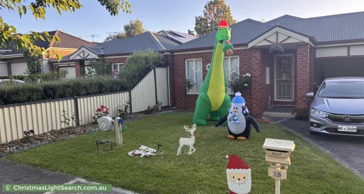 Christmas Light display at 15 John Fisher Drive, Berwick