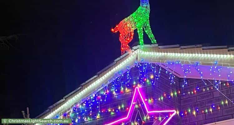 Christmas Light display at 5 Waraker Way, Leeming