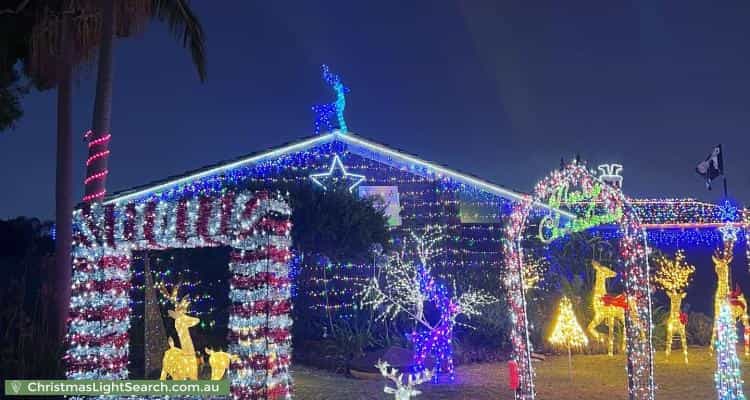 Christmas Light display at 5 Waraker Way, Leeming