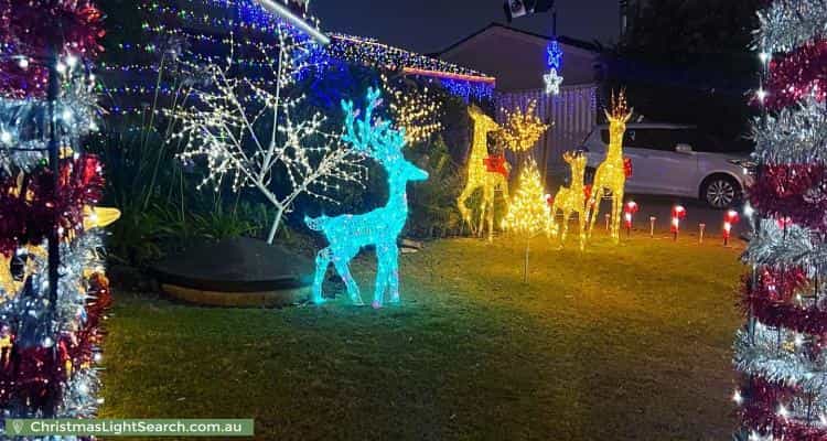 Christmas Light display at 5 Waraker Way, Leeming