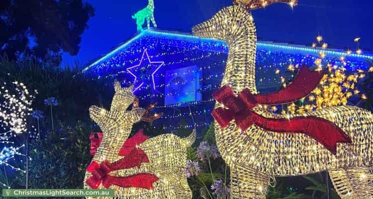 Christmas Light display at 5 Waraker Way, Leeming