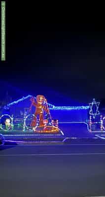 Christmas Light display at 25 Trailblazer Drive, Undullah