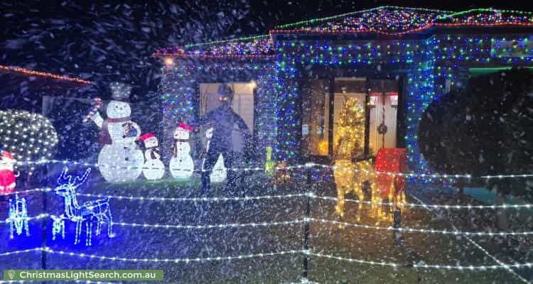 Christmas Light display at 43 Dalray Crescent, Kurunjang