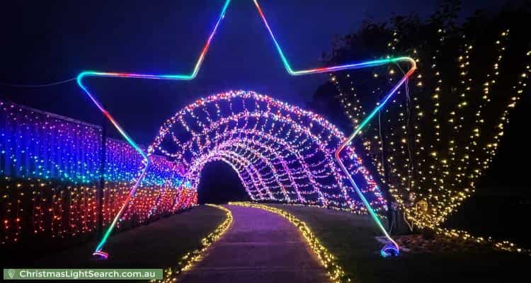 Christmas Light display at 57 Swansona Avenue, Mount Annan