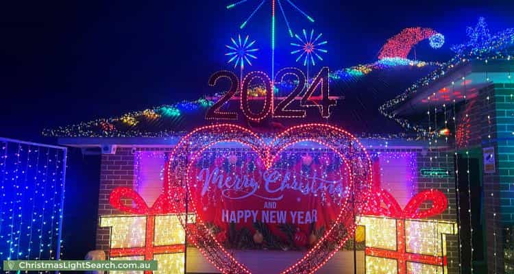Christmas Light display at 57 Swansona Avenue, Mount Annan