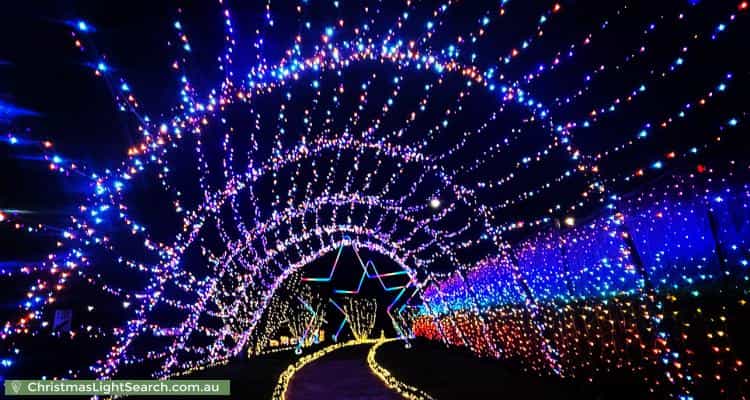 Christmas Light display at 57 Swansona Avenue, Mount Annan