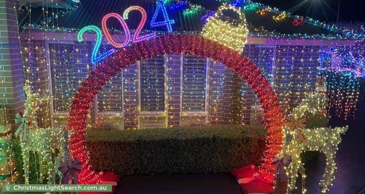 Christmas Light display at 57 Swansona Avenue, Mount Annan