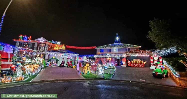 Christmas Light display at 4 Troon Court, Glenmore Park