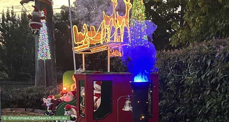 Christmas Light display at  David Road, Lilydale