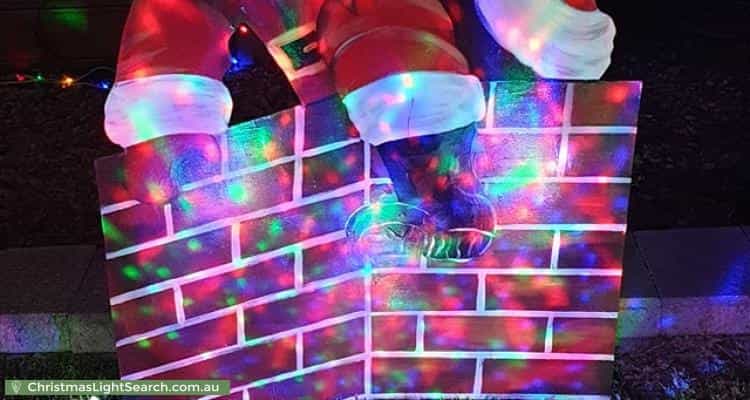 Christmas Light display at 13 Carissa Drive, Botanic Ridge