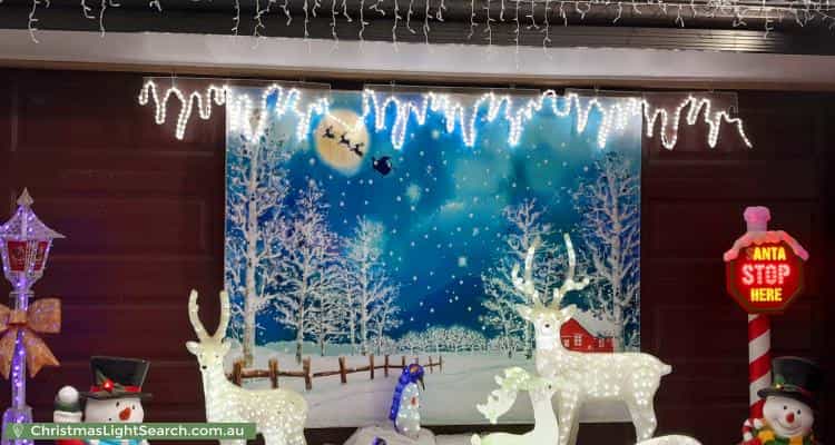 Christmas Light display at 13 Carissa Drive, Botanic Ridge