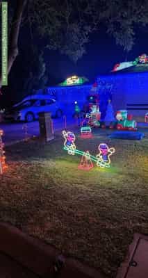 Christmas Light display at 34 Coogee Avenue, Paralowie