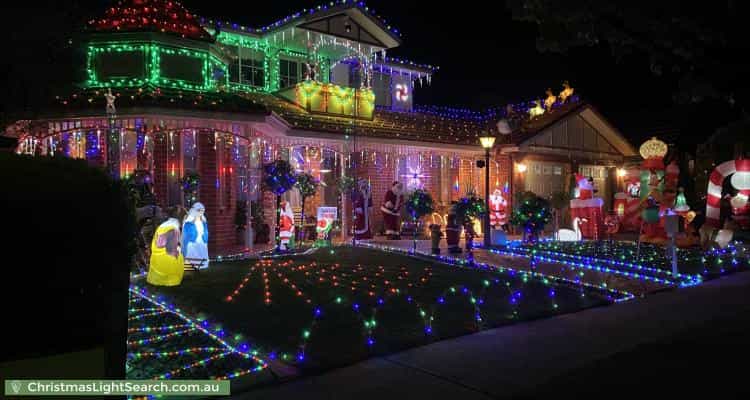 Christmas Light display at 3 Swanston Court, Taylors Hill
