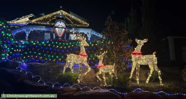 Christmas Light display at 18 Grandview Place, Blakeview