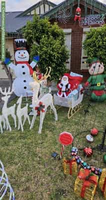 Christmas Light display at 123 Beckham Rise, Craigmore