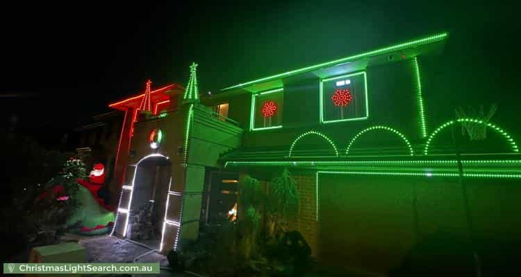 Christmas Light display at 7 Yaldara Street, Kellyville Ridge