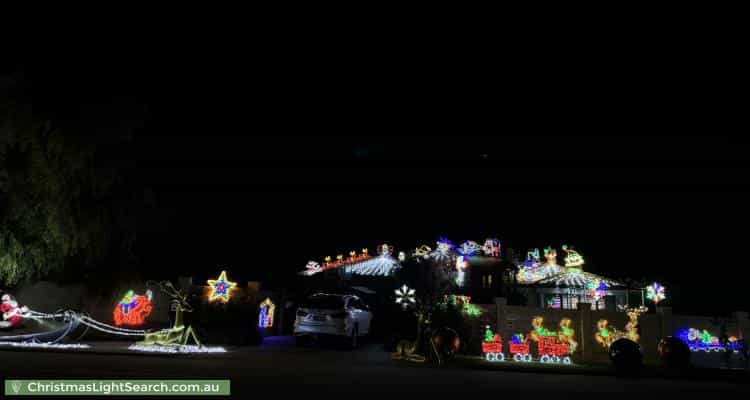 Christmas Light display at 88 Branksome Gardens, City Beach