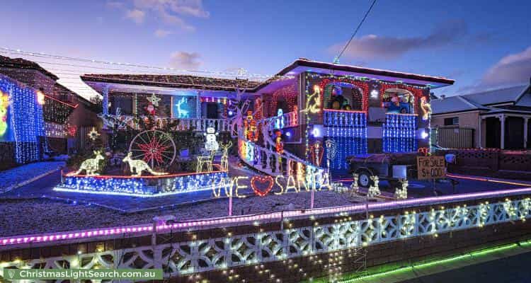 Christmas Light display at 12 Maidstone Street, Mount Tarcoola