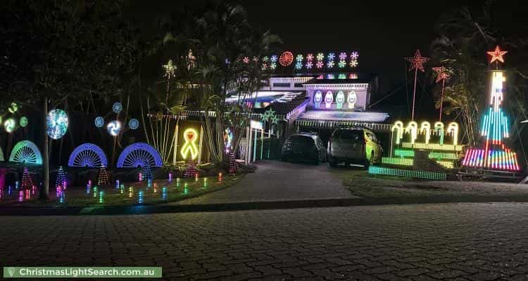 Christmas Light display at 4 Burwick Close, Middle Park