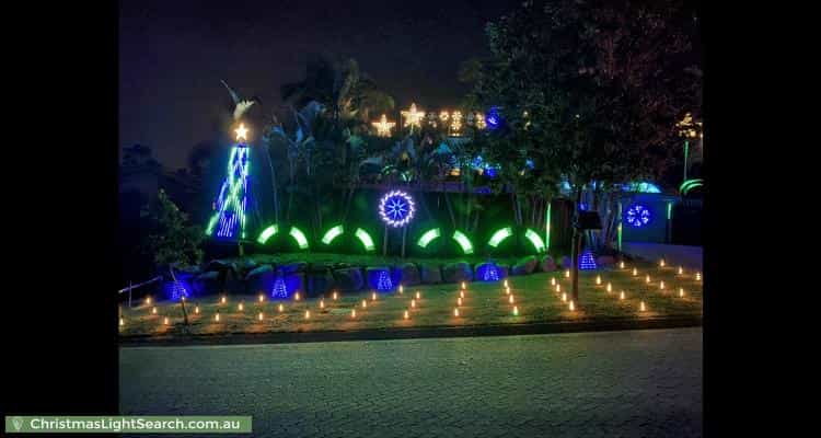 Christmas Light display at 4 Burwick Close, Middle Park