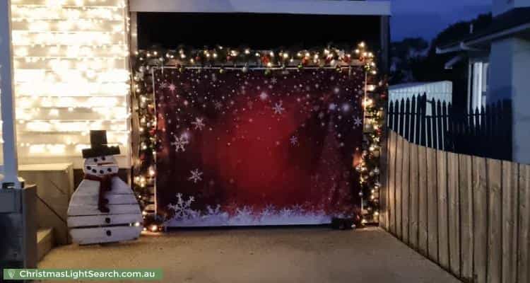 Christmas Light display at 15 Dempster Street, Claremont