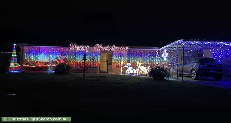 Christmas Light display at 137 Harrow Road, Glenfield