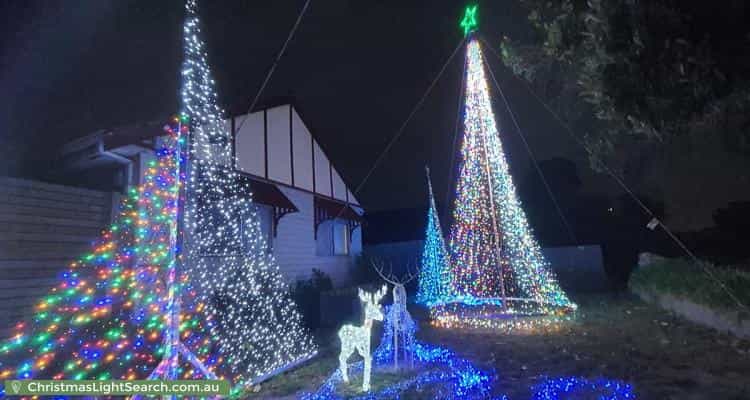 Christmas Light display at  Schulz Street, Bentleigh East