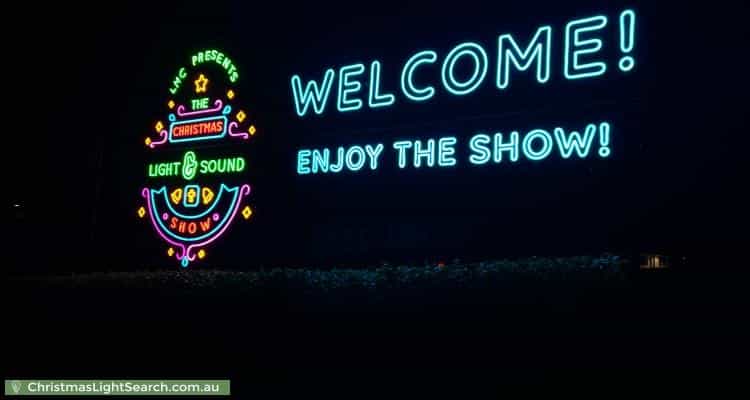 Christmas Light display at Old Melbourne Road, Chirnside Park