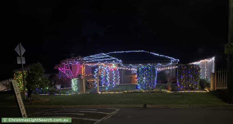 Christmas Light display at  Nugent Street, Bellbird Park