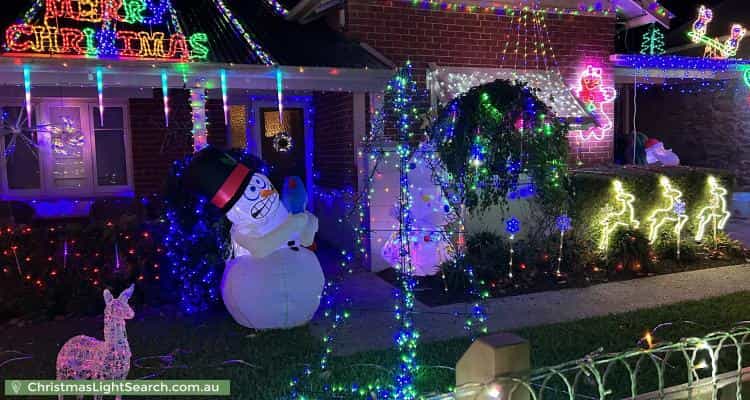 Christmas Light display at 7 James Street, Clarence Park