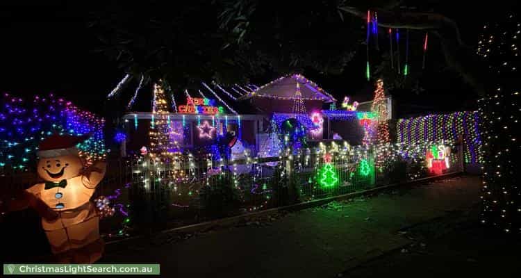 Christmas Light display at 7 James Street, Clarence Park