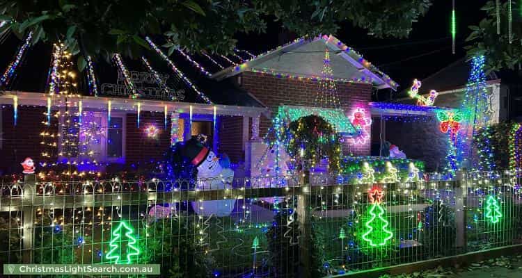 Christmas Light display at 7 James Street, Clarence Park