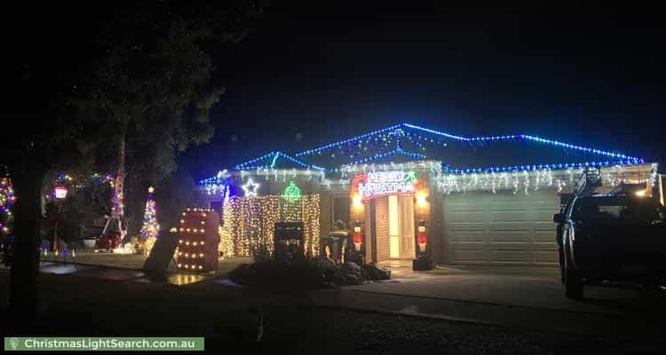 Christmas Light display at 115 Roulston Way, Wallan